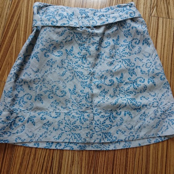 [EUC] SANDRO Linen-blend paperbag skirt - Picture 2 of 5